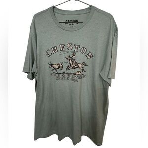 High End Soft Creston 1884 Wild & Western High End Men’s XXL T-Shirt MINTY